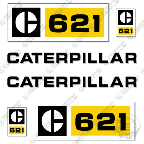 Fits Caterpillar 621 Decal Kit Motor Grader - Scraper 621, decal kit