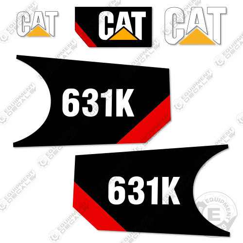 Fits Caterpillar 631K Decal Kit Motor Grader Scraper 631, 631k, decal kit