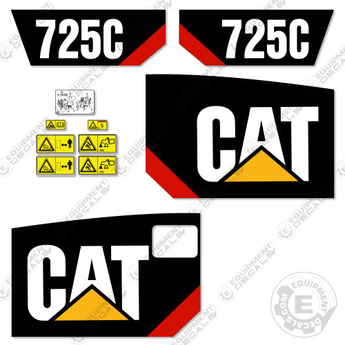 Fits Caterpillar 725C Decal Kit Articulated Dump Truck 725, decal kit