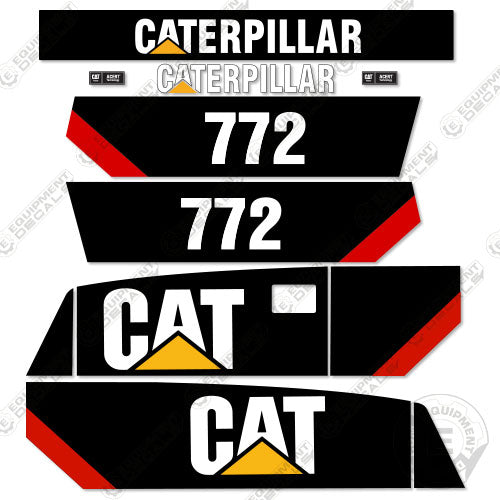 Fits Caterpillar 772 Decal Kit Off-Highway Truck 772, decal kit