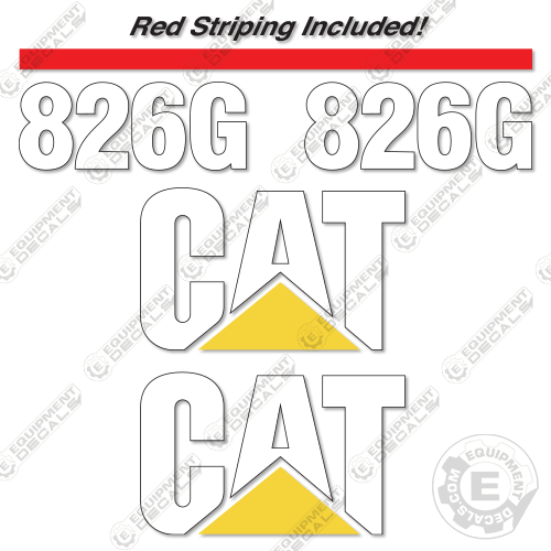 Fits Caterpillar 826G Decal Kit Compactor 826, 826g, decal kit