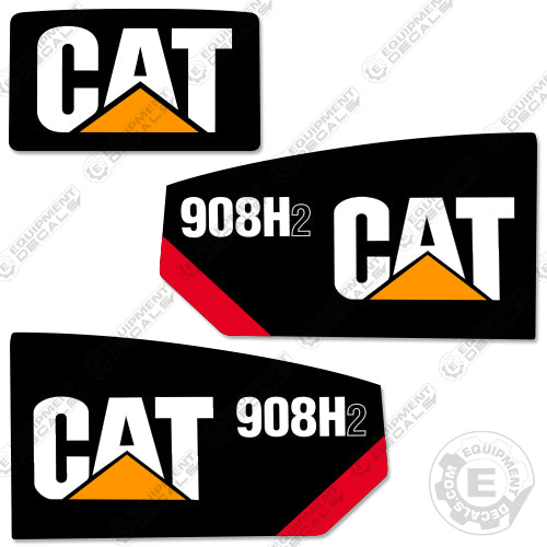 Fits Caterpillar 908H2 Decal Kit Wheel Loader 908, 908h, 908h-2, 908h2, decal kit, h2