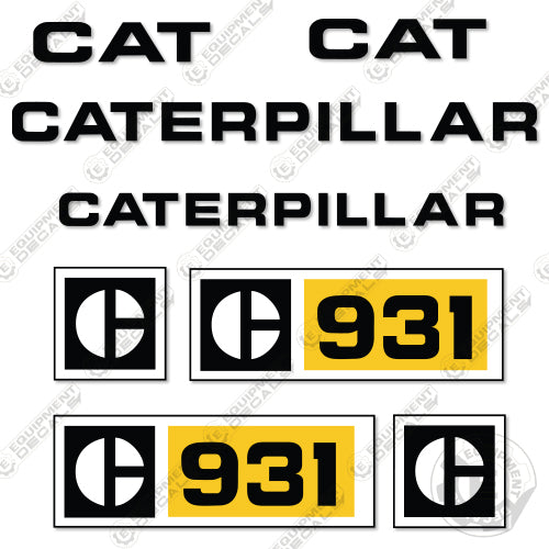 Fits Caterpillar 931 Decal Kit Dozer 931, decal kit