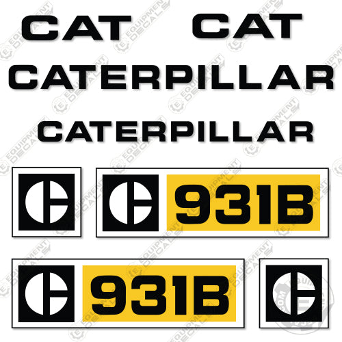 Fits Caterpillar 931B Decal Kit Dozer 931, 931b, decal kit