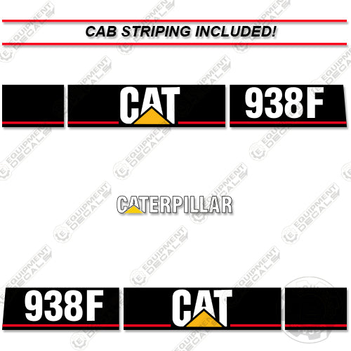 Fits Caterpillar 938F Wheel Loader Decal Kit 938, decal kit