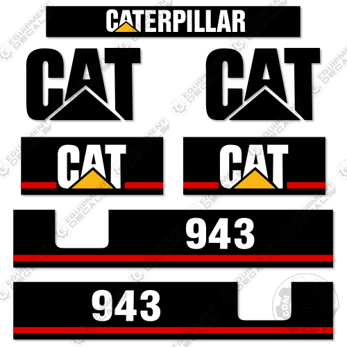 Fits Caterpillar 943 Decal Kit Track Loader 943, bulldozer, crawler, crawler loader, track loader