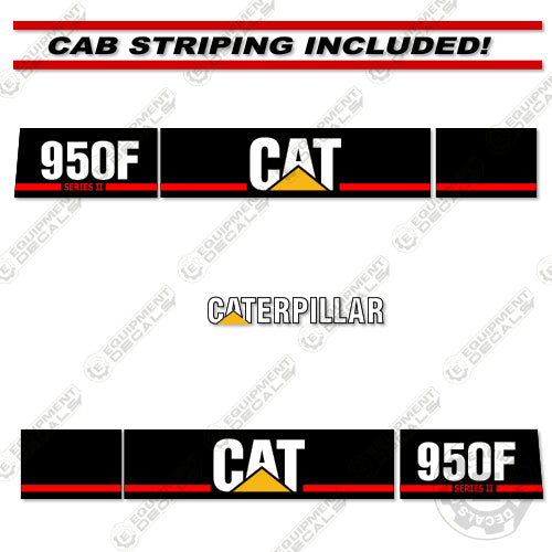 Fits Caterpillar 950F Decal Kit Wheel Loader (Series 2) 950, 950-f, 950f, decal kit