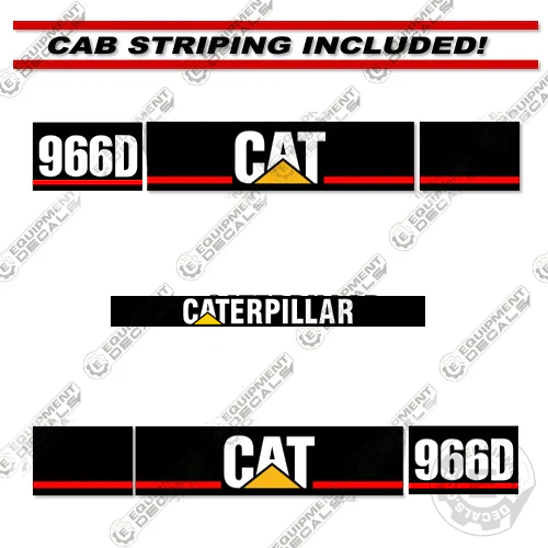 Fits Caterpillar 966D Wheel Loader Decal Kit 950, 950-f, 950f, decal kit