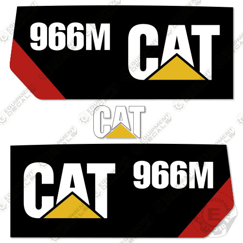 Fits Caterpillar 966M Decal Kit Wheel Loader (42" Side Decals) 966, 966m, decal kit