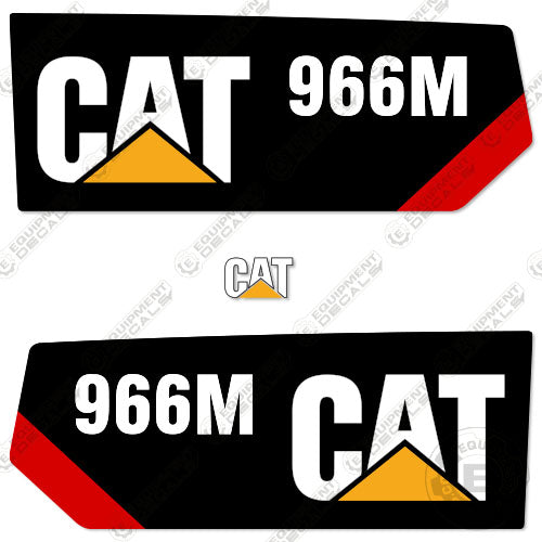 Fits Caterpillar 966M Decal Kit Wheel Loader (52" Side Decals) 966, 966m, decal kit