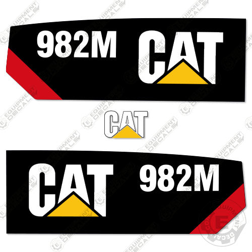 Fits Caterpillar 982M Decal Kit Wheel Loader (54" Sides) 982, 982m, decal kit