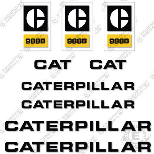 Fits Caterpillar 988B Decal Kit Wheel Loader 988, 988-b, 988b, decal kit