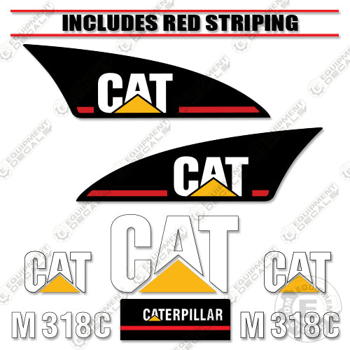 Fits Caterpillar M318C Decal Kit Excavator 318, caterpillar, decal kit