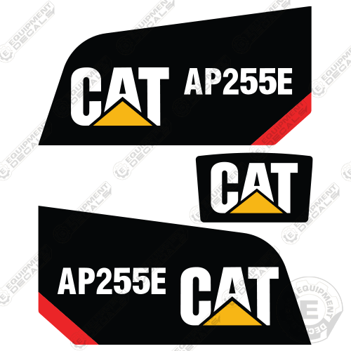 Fits Caterpillar AP255E Asphalt Paver Decals 255, ap, ap255e, decal kit