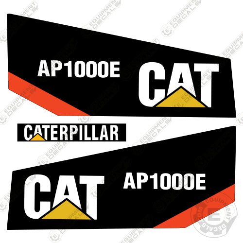 Fits Caterpillar AP 1000 E Asphalt Paver Decals decal kit