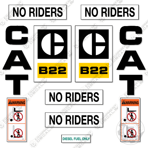 Fits Caterpillar B22 Decal Kit Forklift decal kit