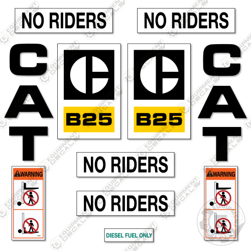 Fits Caterpillar B25 Decal Kit Forklift decal kit