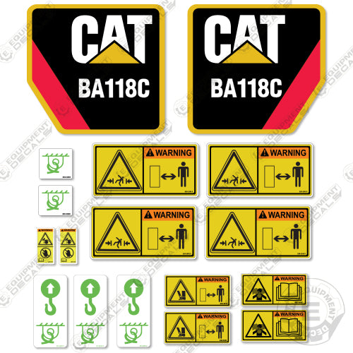 Fits Caterpillar BA118C Decal Kit Hammer 118, 118c, 18, ba, ba118, ba118c, ba18, hammer, jack