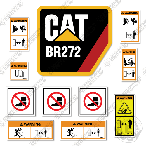 Fits Caterpillar BR272 Decal Kit Brush Cutter 272, br-272, br272, brush, brush cutter, cutter, mower