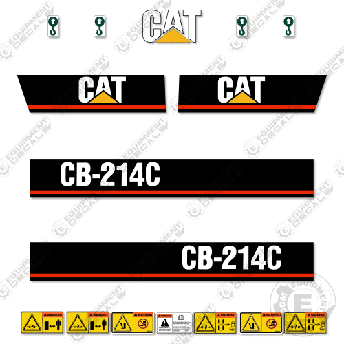 Fits Caterpillar CB214C Decal Kit Roller 214, 214c, caterpillar, cb214, cb214c, decal kit