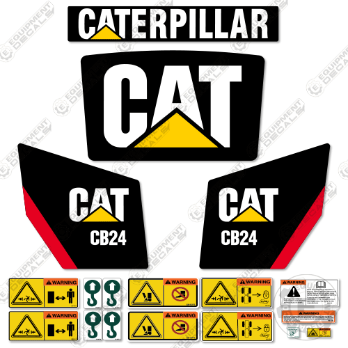 Fits Caterpillar CB24 Decal Kit Utility Compactor 24, cb24, decal kit