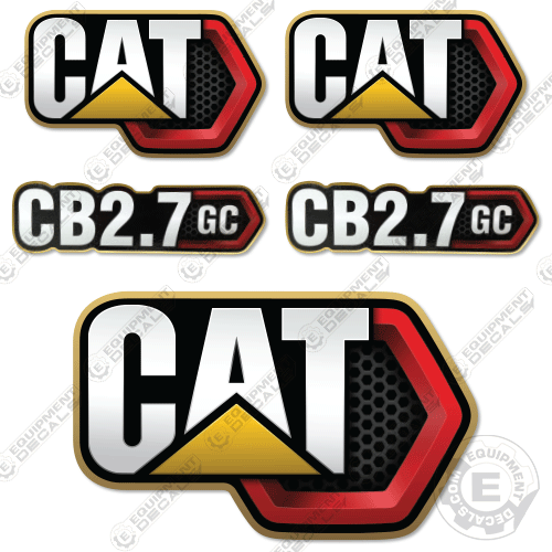 Fits Caterpillar CB2.7 Roller Decal Kit 2.7, cb2, cb2.7, decal kit