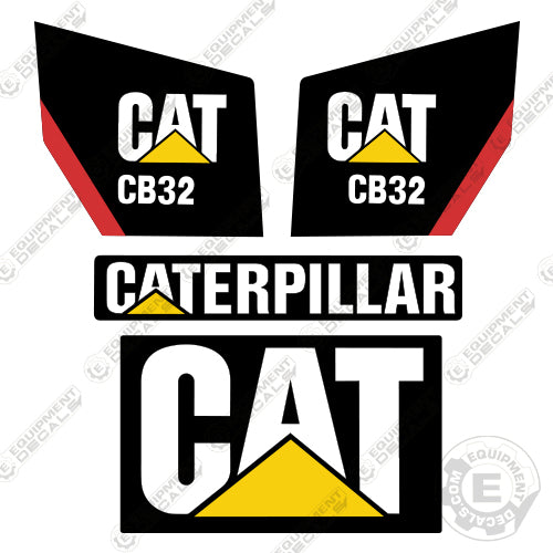 Fits Caterpillar CB32 Utility Compactor Decal Kit decal kit