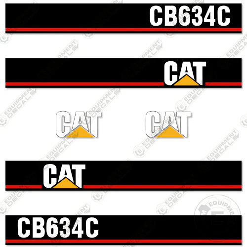 Fits Caterpillar CB634C Decal Kit Roller 634, 634c, caterpillar, cb634, cb634c, decal kit, xw