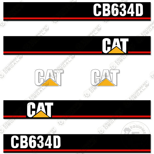 Fits Caterpillar CB634D Decal Kit Roller 634, 634d, caterpillar, cb634, cb634d, decal kit, xw