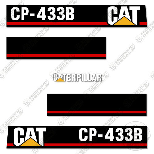 Fits Caterpillar CP-433B Decal Kit Roller 433, 433b, cp433, cp433b, decal kit