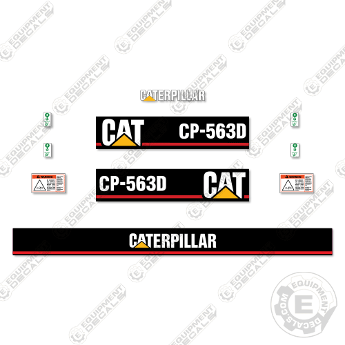 Fits Caterpillar CP563D Roller Decal Kit 563, 563d, cp, cp563, cp563d, decal kit