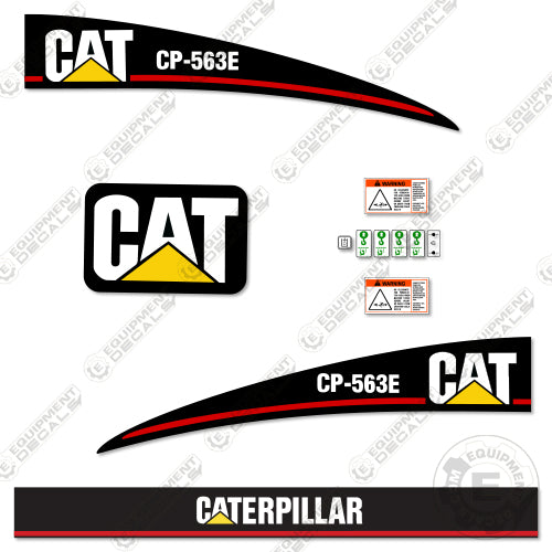 Fits Caterpillar CP563E Decal Kit Vibratory Roller 56, 563e, 56b, cp56, cp563, cp563e, decal kit