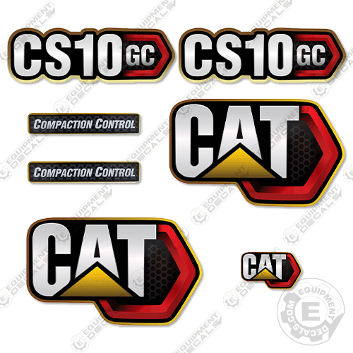 Fits Caterpillar CS10GC Decal Kit Next Gen Roller decal kit, cs10, cs 10, cs10gc