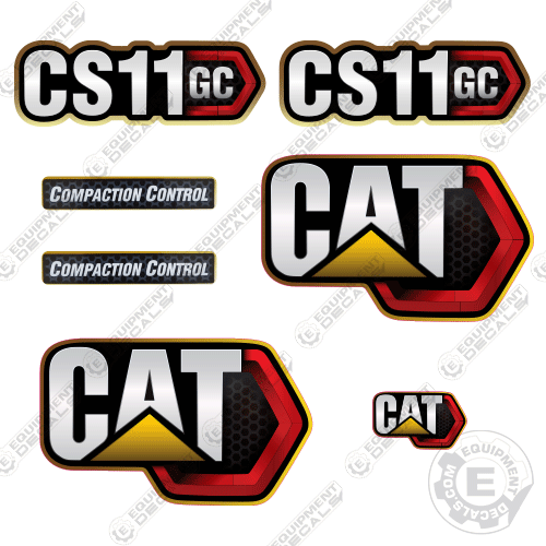 Fits Caterpillar CS11 Decal Kit Next Gen Roller decal kit, cs11, cs 11