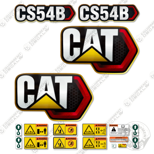 Fits Caterpillar CS54B Decal Kit Next Gen Roller decal kit