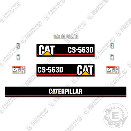 - Fits Caterpillar CS563D Roller Decal Kit #CAT-CS563D