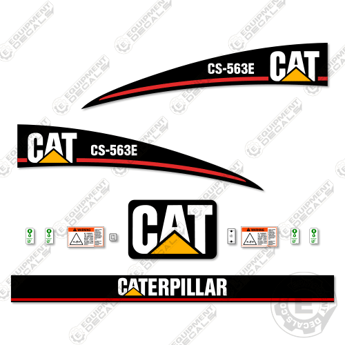 Fits Caterpillar CS563E Decal Kit Soil Compactor Roller 563, 563e, cs563, cs563e, decal kit