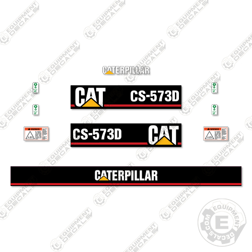 Fits Caterpillar CS573D Roller Decal Kit cs, cs573, cs573d, decal kit