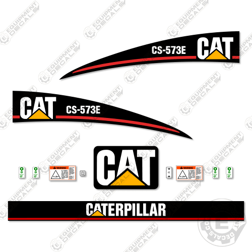 Fits Caterpillar CS573E Decal Kit Roller 573, 573e, cs573, cs573e, decal kit