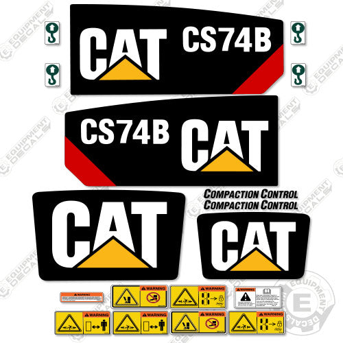 Fits Caterpillar CS74B Decal Kit Roller 74, cs, cs74, cs74b, decal kit