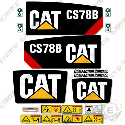 Fits Caterpillar CS78B Decal Kit Roller 78, 78b, cs, cs78b, decal kit