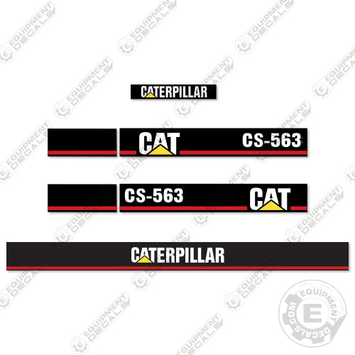 Fits Caterpillar CS 563 Vibratory Smooth Drum Roller Decal Kit decal kit