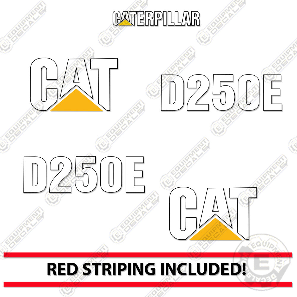 Fits Caterpillar D250E Decal Kit Articulated Dump Truck 250, 250e, d250e, decal kit