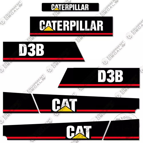 - Fits Caterpillar D3B Dozer Decal Kit - CUSTOM STYLE #CAT-D3B-CST