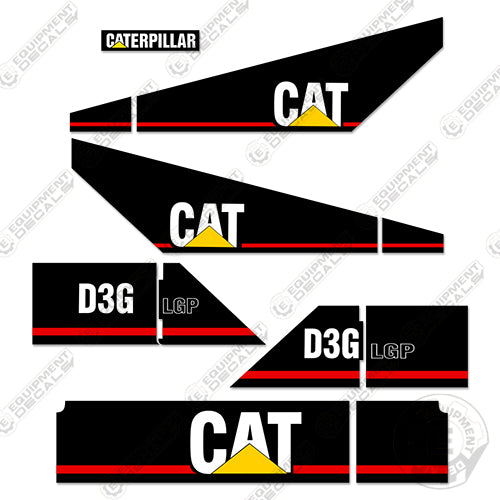 Fits Caterpillar D3G LGP Decal Kit Equipment Decals Dozer decal kit