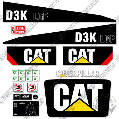 Fits Caterpillar D3K LGP Dozer Exterior Decal Kit d5klgp, decal kit