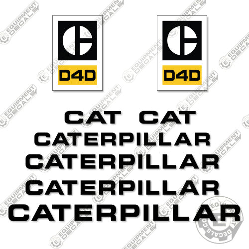 Fits Caterpillar D4D Decal Kit Dozer d4, d4d, decal kit