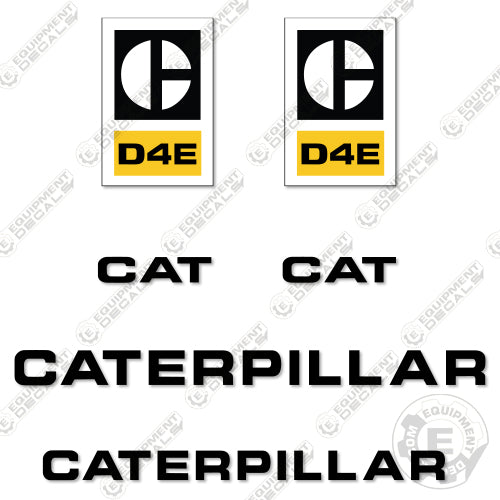 Fits Caterpillar D4E Decal Kit Dozer 4e, d4, d4e, decal kit