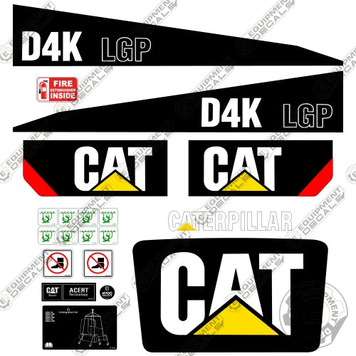 Fits Caterpillar D4K LGP Decal Kit Dozer d4k, decal kit, lgp