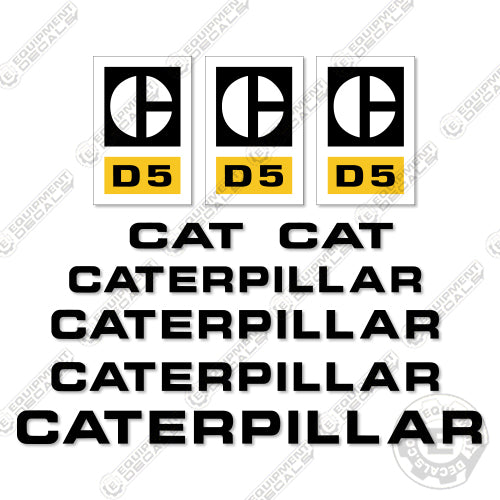 Fits Caterpillar D5 Decal Kit Dozer decal kit